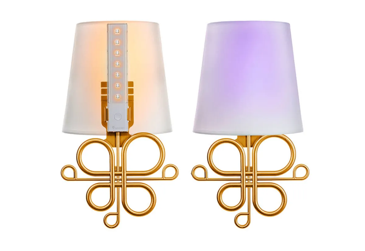 Vupoint Solutions, Inc. Wireless LED Wall Sconces (Set of 2)