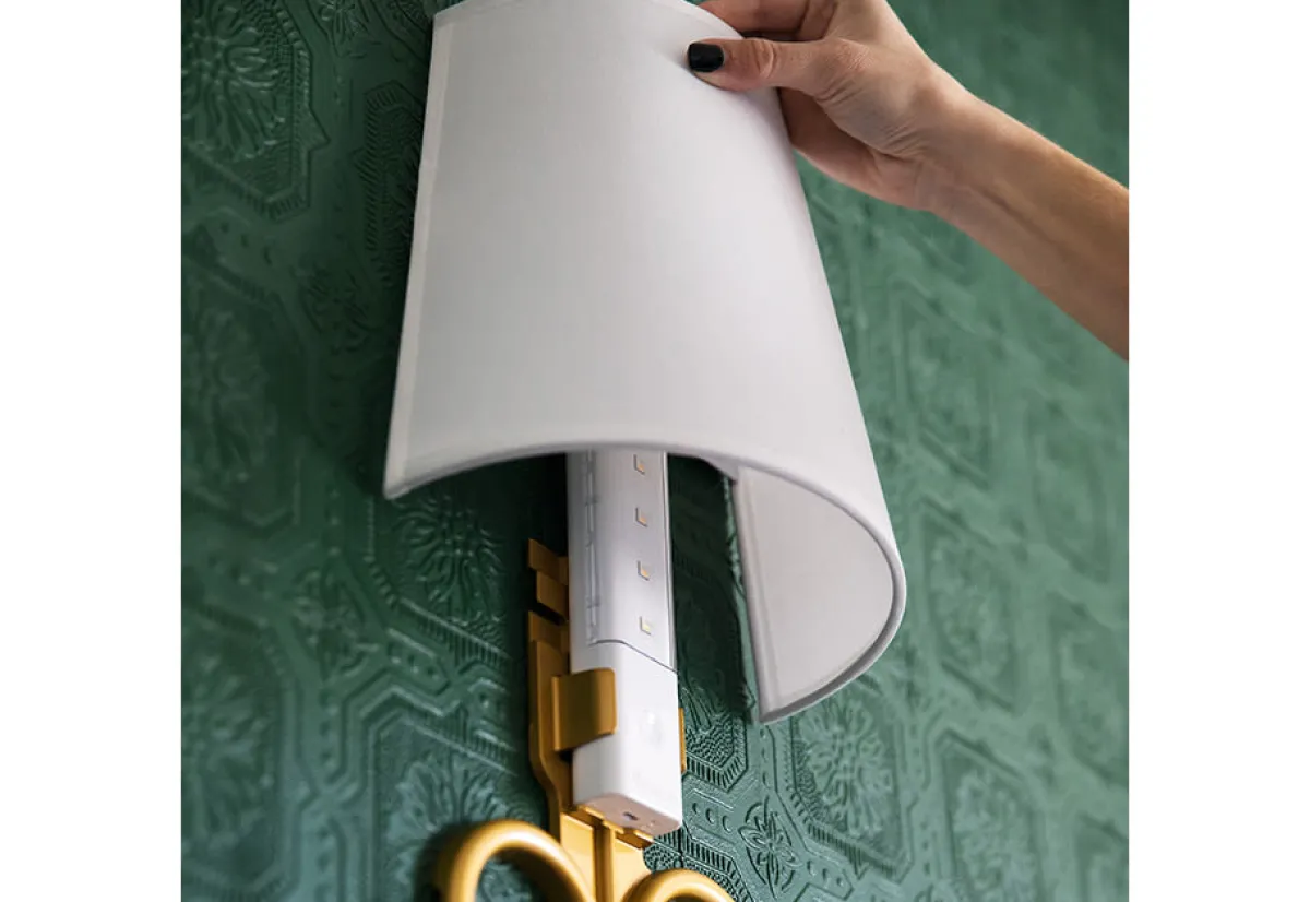 Vupoint Solutions, Inc. Wireless LED Wall Sconces (Set of 2)