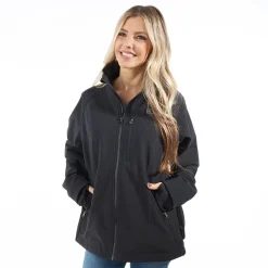 Sharper Image Women's Rechargeable Heated Softshell Jacket by
