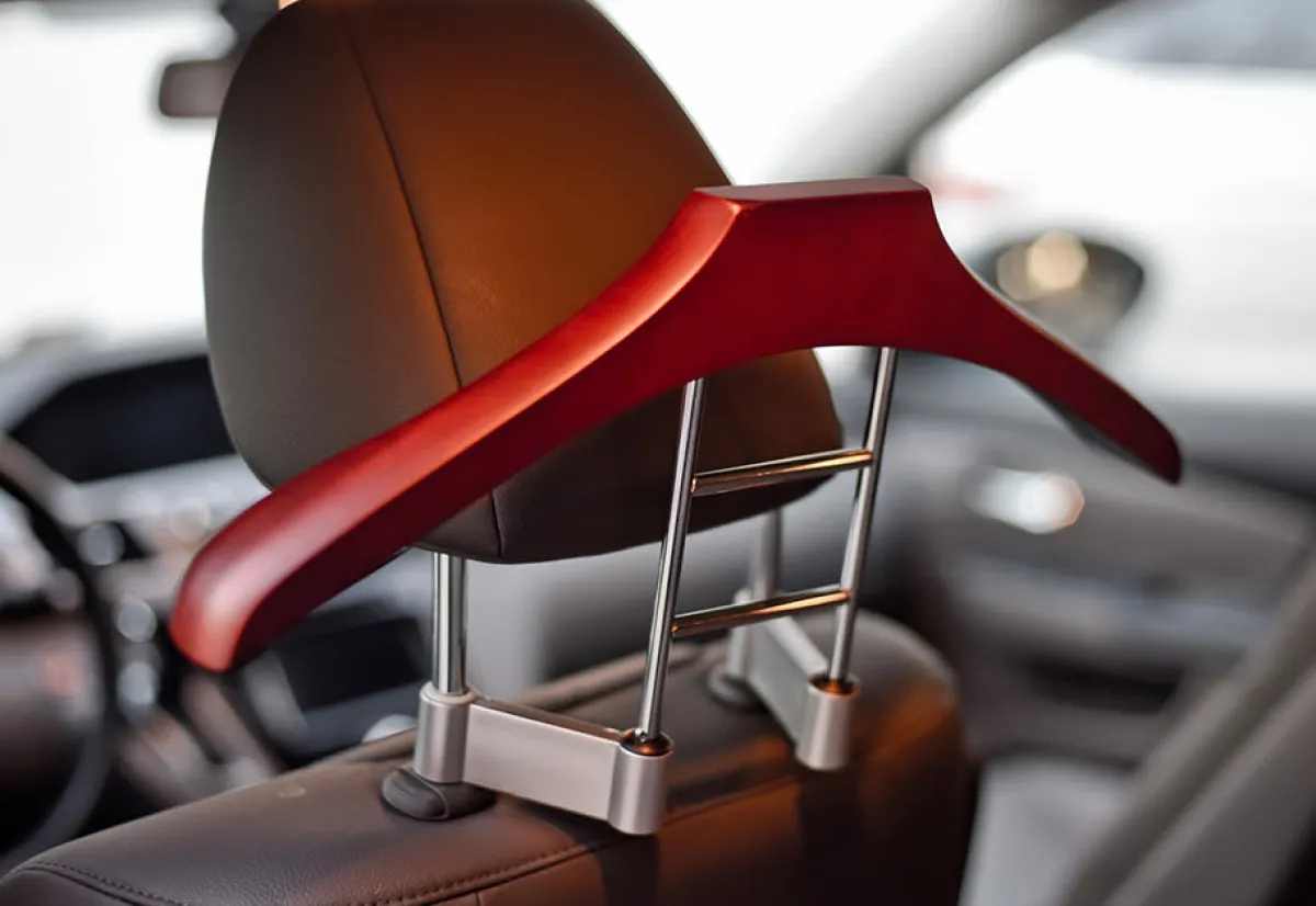 Maxsa Innovations Wood Hanger Car Valet