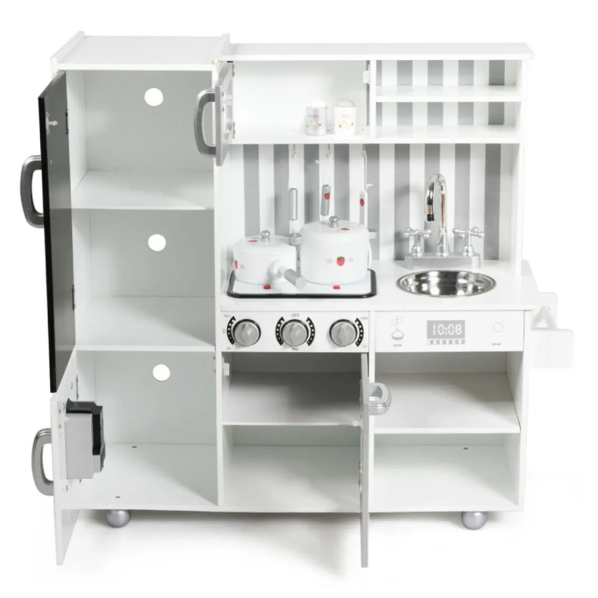 GoPlus (Costway) Wooden Pretend Play Kitchen with Sound