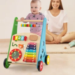 GoPlus (Costway) Wooden Push Walker Activity Center