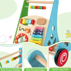 GoPlus (Costway) Wooden Push Walker Activity Center