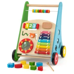 GoPlus (Costway) Wooden Push Walker Activity Center