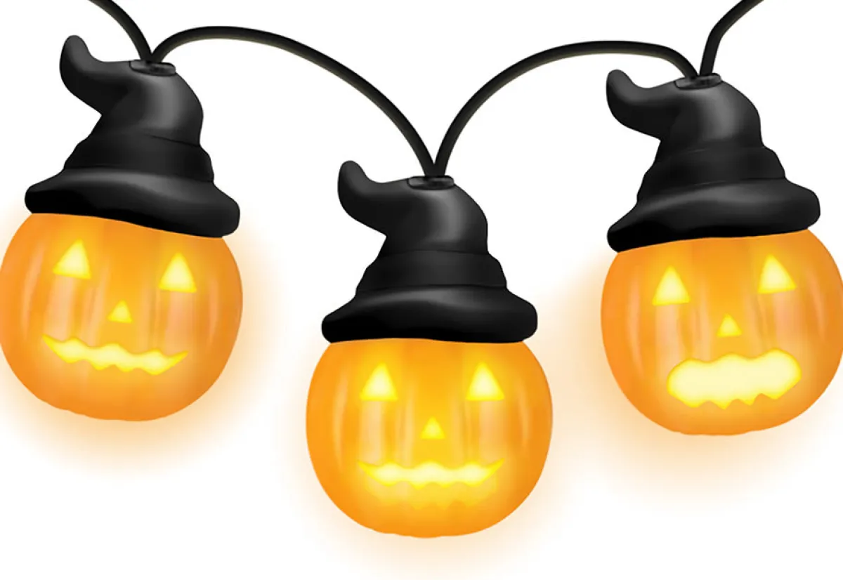 Mindscope Products Inc. 8' Animated Pumpkin String Lights