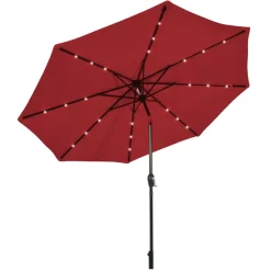 GoPlus (Costway) 10' Cantilever Patio Umbrella with Solar Powered Lights