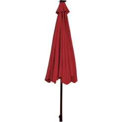 GoPlus (Costway) 10' Cantilever Patio Umbrella with Solar Powered Lights