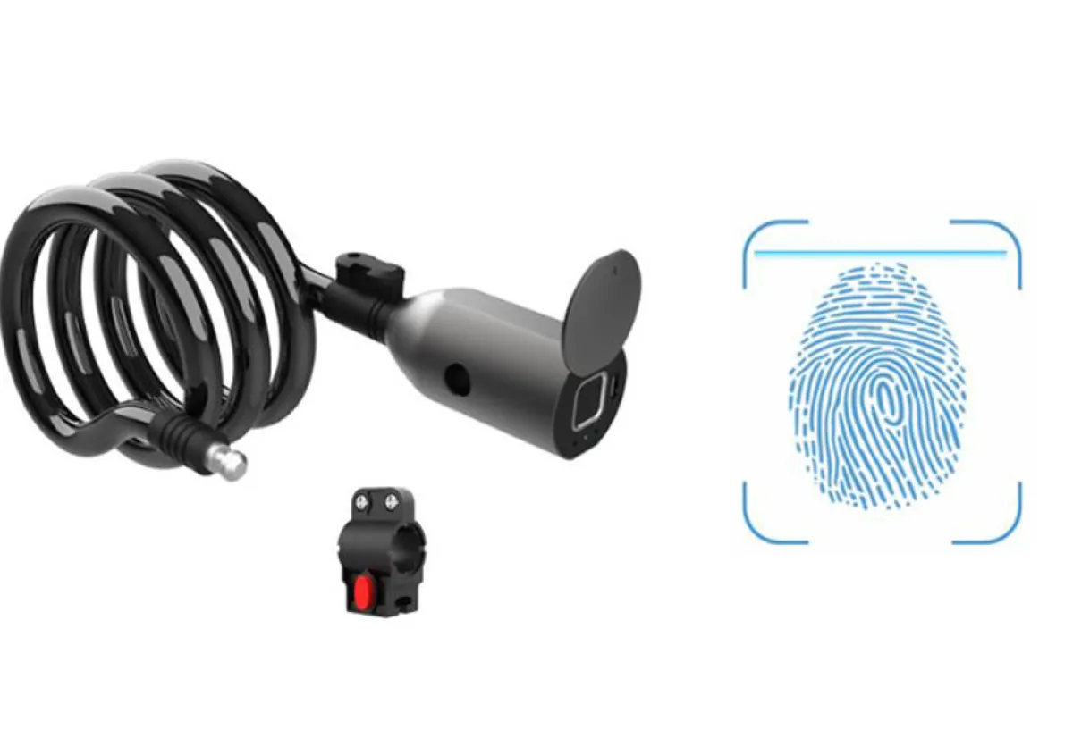Teleshop Inc. 5' Fingerprint Cable Bike Lock