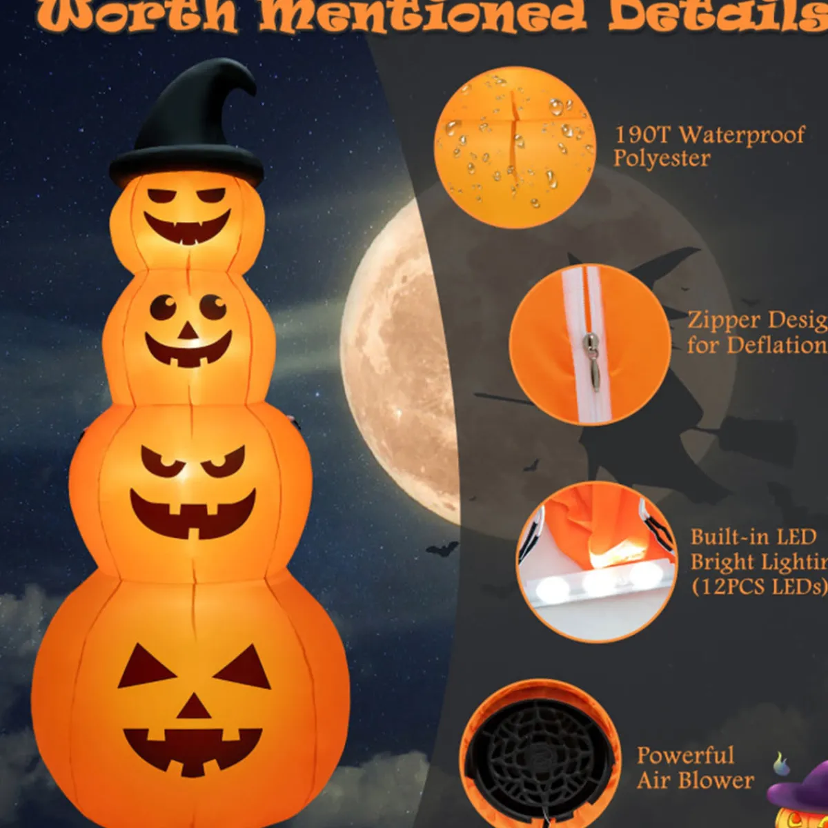 GoPlus (Costway) 8' Inflatable Halloween Pumpkin Stack