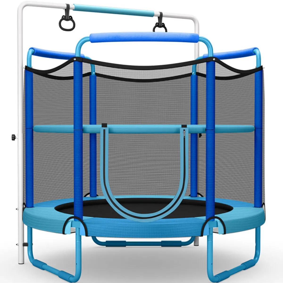 GoPlus (Costway) 5' Kids 3-in-1 Game Trampoline with Enclosure Net Spring Pad
