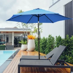 Sharper Image 9' Market Patio Table Umbrella