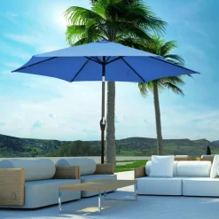Sharper Image 9' Market Patio Table Umbrella