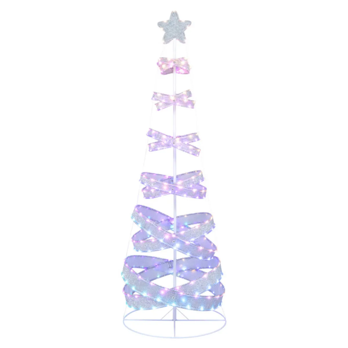 Village Lighting Company 7' Pre-Lit Spiral Christmas Tree Decoration