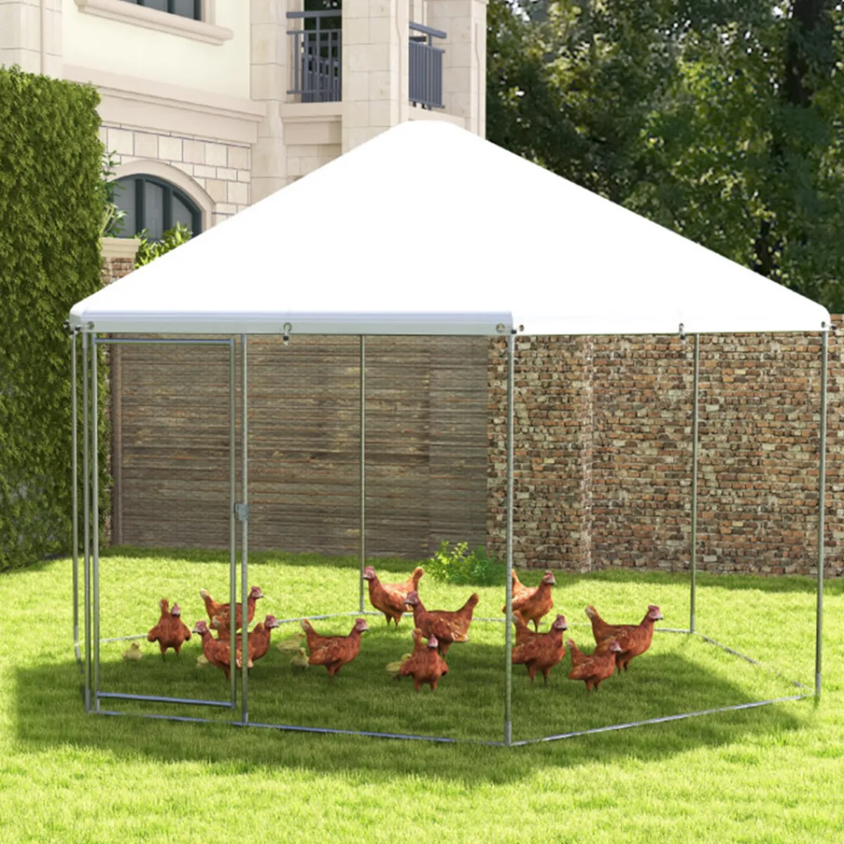 GoPlus (Costway) 13' Wire Mesh Hexagonal Chicken Coop