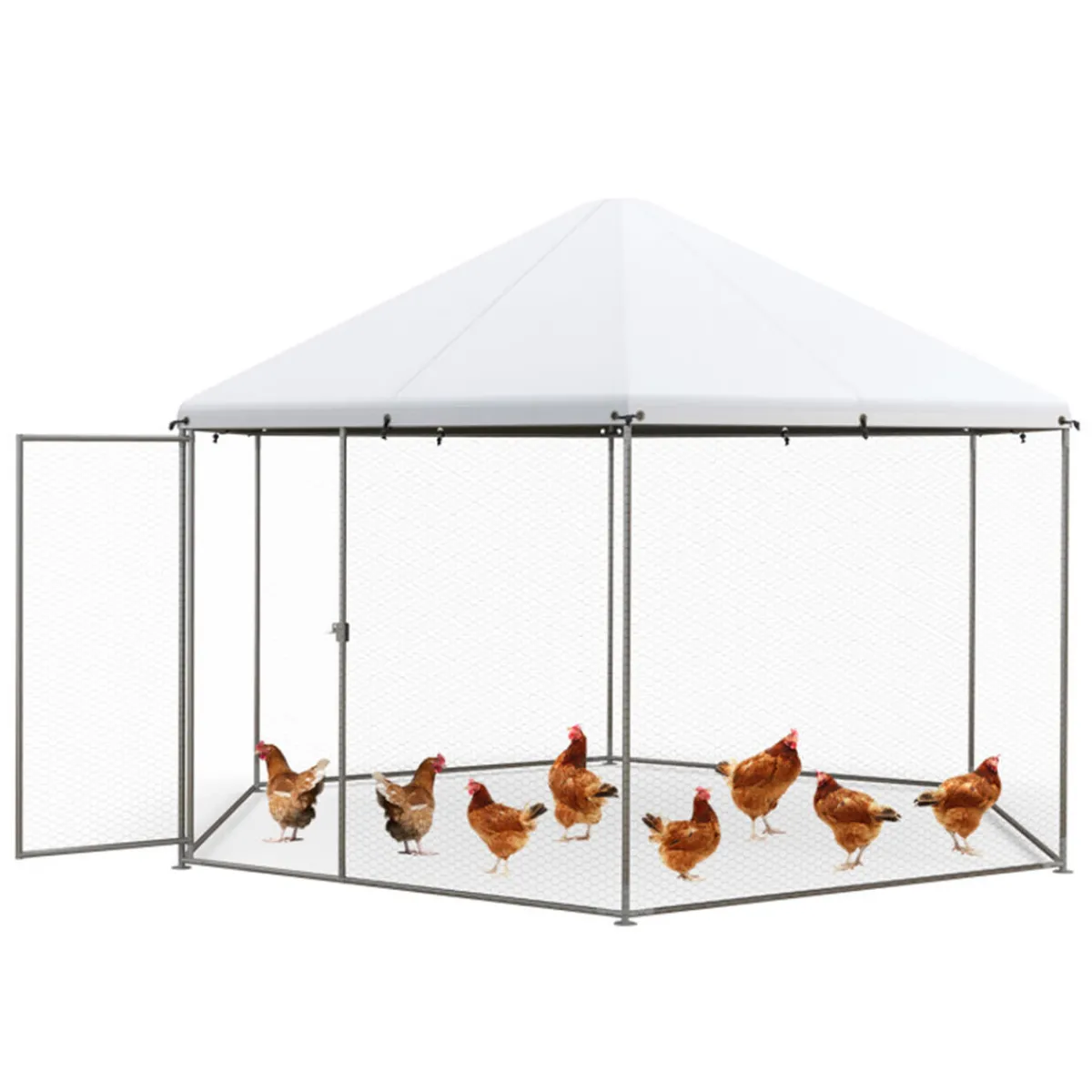 GoPlus (Costway) 13' Wire Mesh Hexagonal Chicken Coop