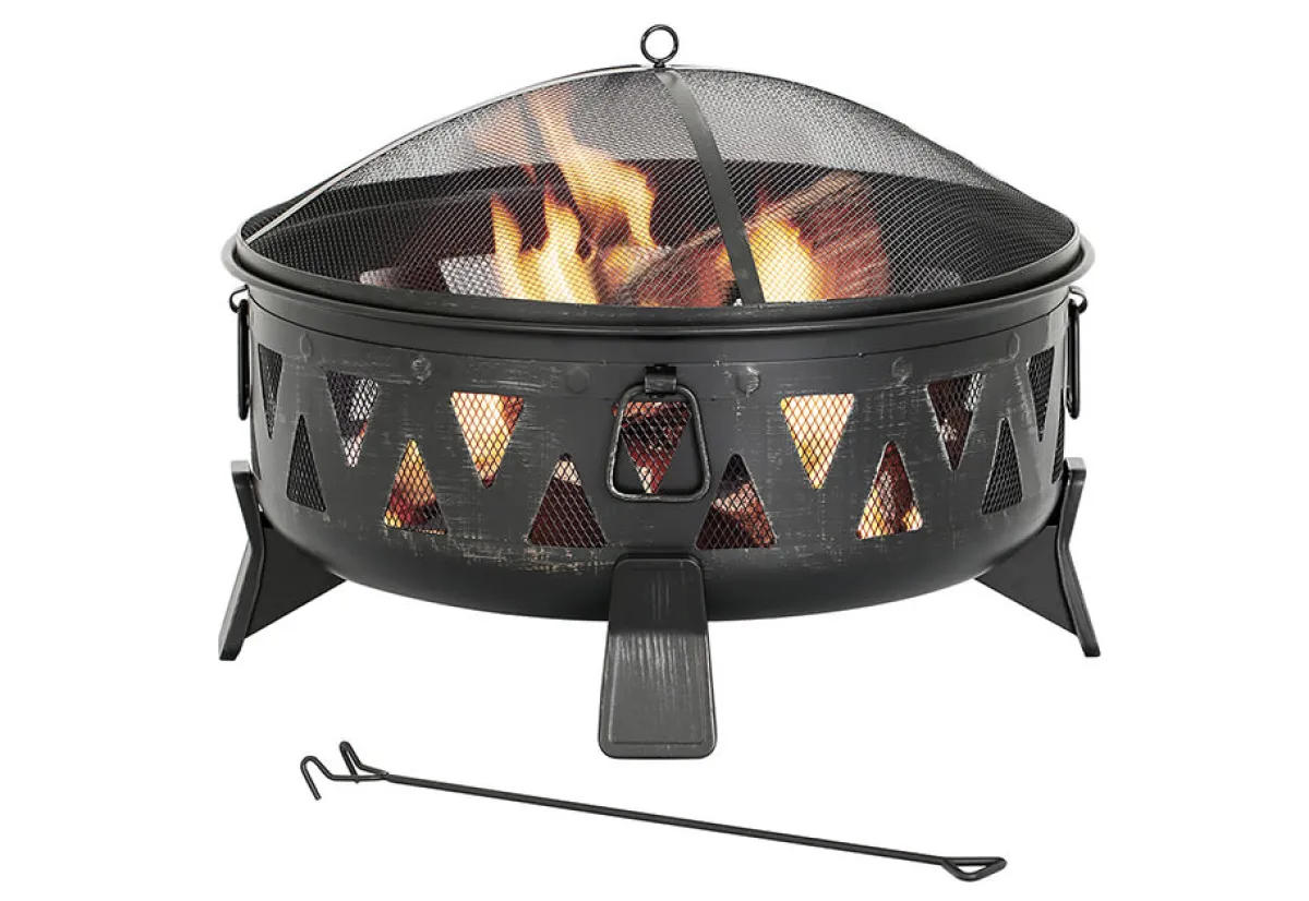 Shinerich International Inc 30'' Antique Wood-Burning Fire Pit