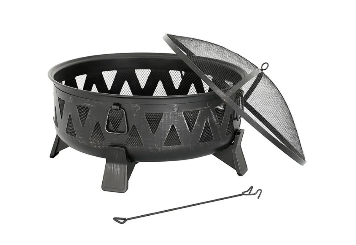 Shinerich International Inc 30'' Antique Wood-Burning Fire Pit