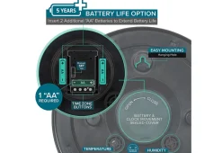 LaCrosse Technology, Ltd. 18'' Atomic Outdoor Clock with Thermometer and Humidity