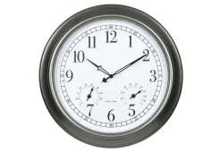 LaCrosse Technology, Ltd. 18'' Atomic Outdoor Clock with Thermometer and Humidity