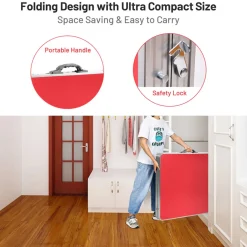 Sharper Image 60'' Folding Ping Pong Table Game Set