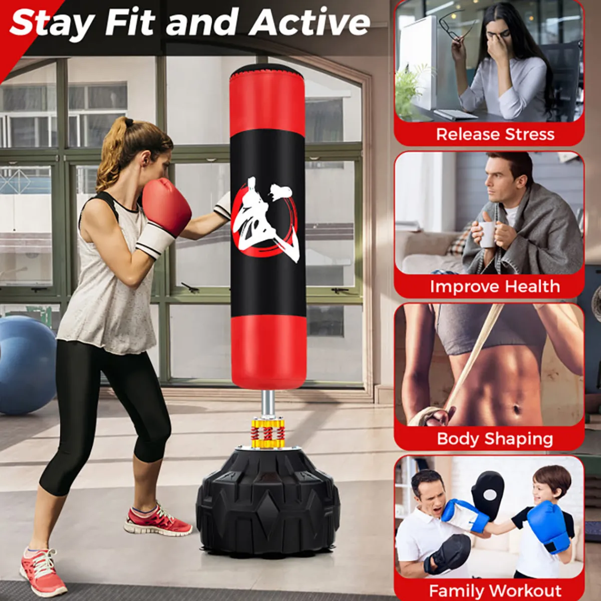 Teleshop Inc. 70'' Freestanding Punching Bag