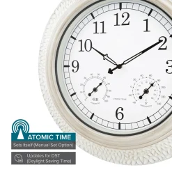 Better Battery Co. Inc. 21'' Indoor-Outdoor Atomic Wall Clock