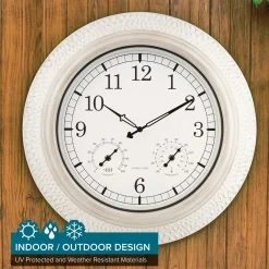 Better Battery Co. Inc. 21'' Indoor-Outdoor Atomic Wall Clock