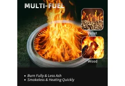 Shinerich International Inc 22'' Outdoor Smokeless Wood-Burning Fireplace