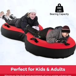 GoPlus (Costway) 80'' 2-Person Heavy-Duty Inflatable Snow Sled