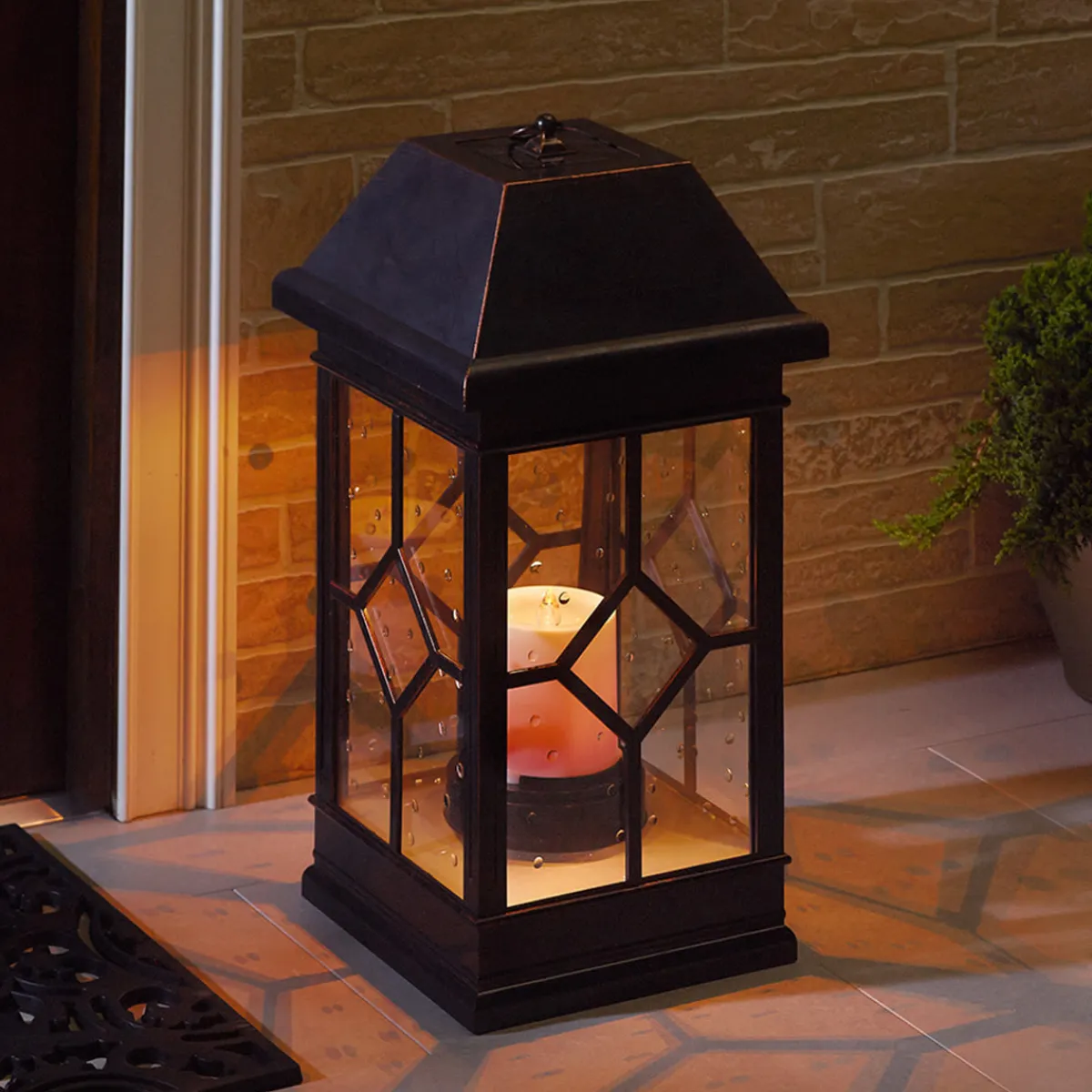 Smart Solar Inc. 22'' Solar Powered Candle Lantern
