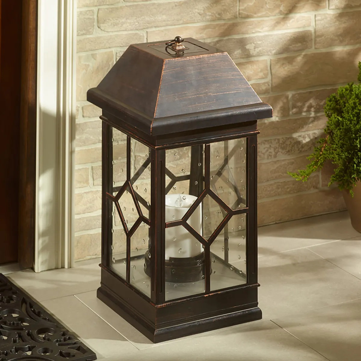 Smart Solar Inc. 22'' Solar Powered Candle Lantern