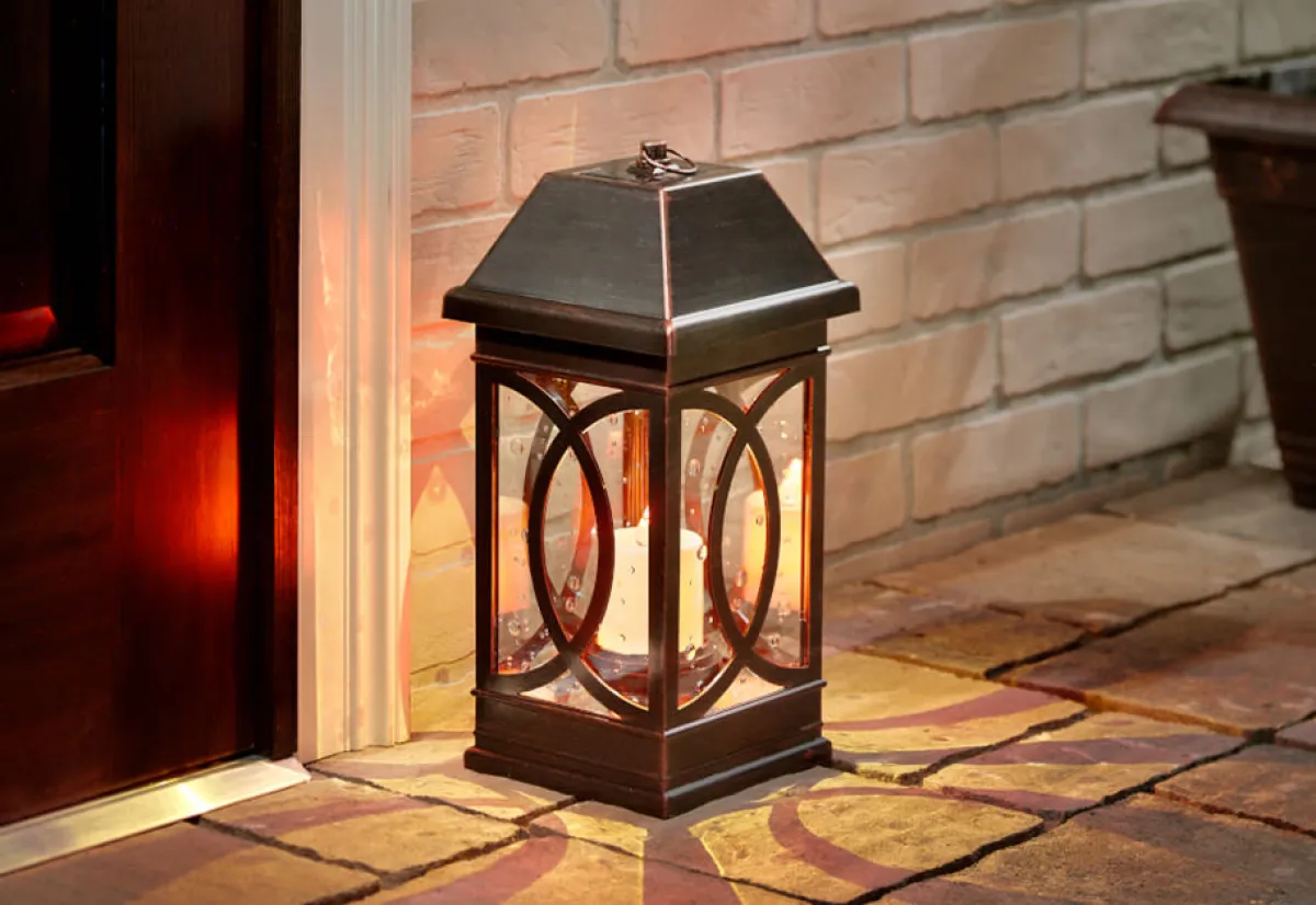 Smart Solar Inc. 15'' Solar Powered Candle Lantern