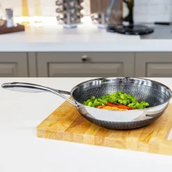 Livwell Brands LLC 12'' Stainless Hybrid Nonstick Wok