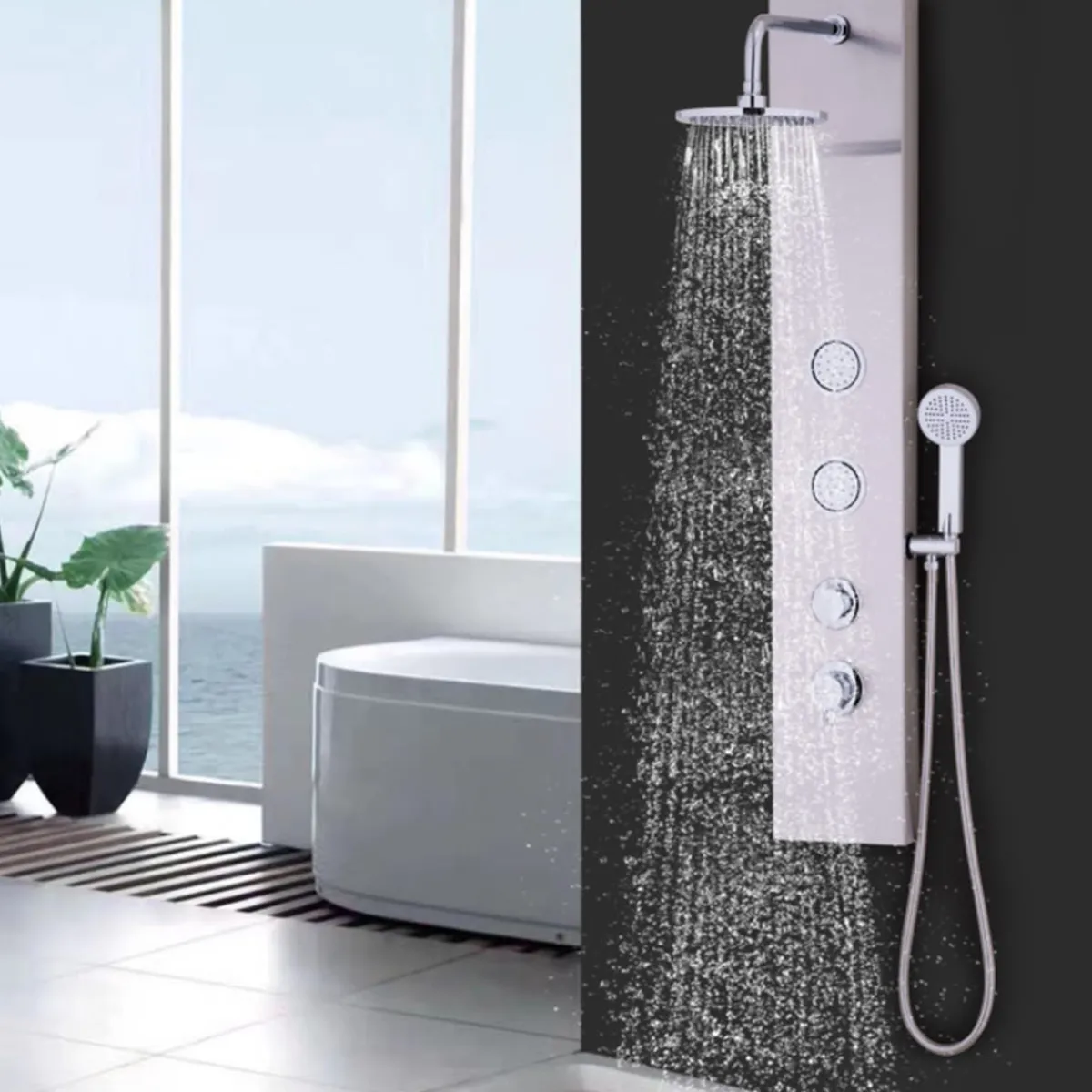 GoPlus (Costway) 47'' Stainless Steel Massage Jet Shower Panel