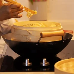 Escali Corp dba Kitchen Supply 12'' 2-Tier Bamboo Steamer Baskets