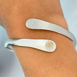 Hollywood Sensation Yoga Om Engraved Bracelet