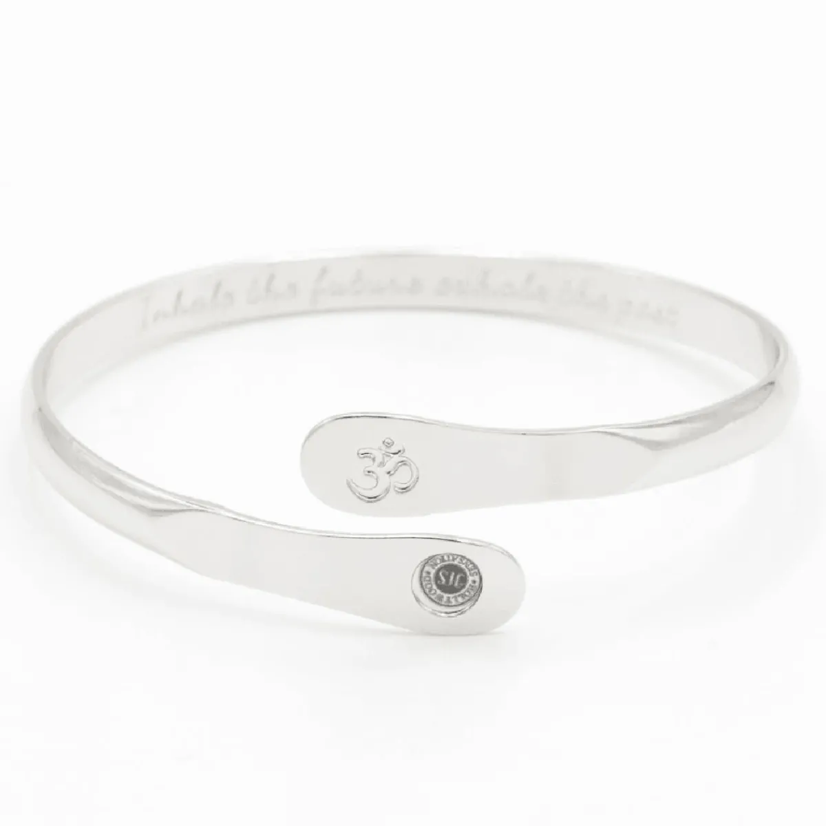 Hollywood Sensation Yoga Om Engraved Bracelet